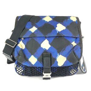 CHANEL Airline charm included messenger bag Shoulder Bag blue/Black